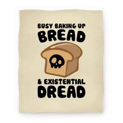 Movie Anime Busy Baking Up Bread & Existential Dread Premium Fleece Sherpa Blanket Perfect Gifts For Family On Christmas