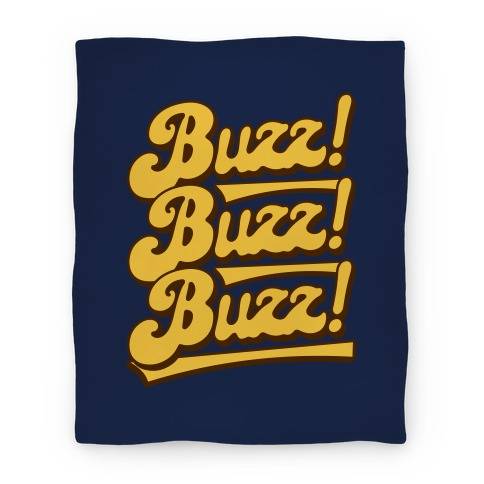 Movie Anime Buzz Buzz Buzz Parody Premium Fleece Sherpa Blanket Perfect And Unique Gifts For Family On Christmas