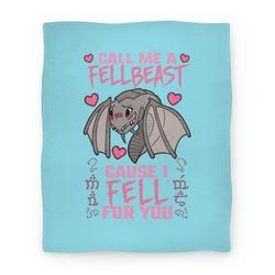 Movie Anime Call Me A Fellbeast Cause I Fell For You Premium Fleece Sherpa Blanket Perfect Gifts For Family On Christmas