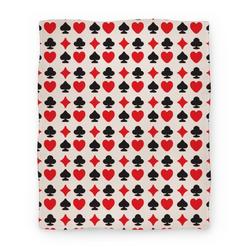 Movie Anime Card Deck Symbols Pattern Premium Fleece Sherpa Blanket Perfect Gifts For Family On Christmas