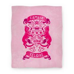 Movie Anime Cat Family Crest: Familia Felidae Premium Fleece Sherpa Blanket Perfect Gifts For Family On Christmas