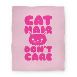 Movie Anime Cat Hair Don't Care Premium Fleece Sherpa Blanket Perfect And Unique Gifts For Family On Christmas