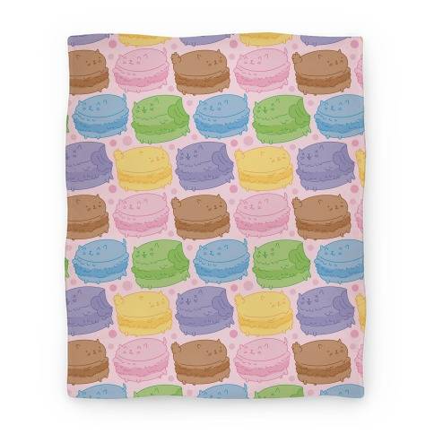 Movie Anime Cat Macarons Premium Fleece Sherpa Blanket Perfect And Unique Gifts For Family On Christmas