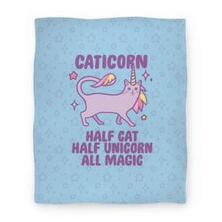 Movie Anime Caticorn Magic Premium Fleece Sherpa Blanket Perfect And Unique Gifts For Family On Christmas