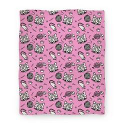 Movie Anime Cats and Cat Toys Pattern Premium Fleece Sherpa Blanket Perfect Gifts For Family On Christmas