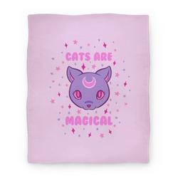 Movie Anime Cats Are Magical Premium Fleece Sherpa Blanket Perfect And Unique Gifts For Family On Christmas