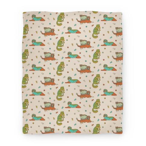 Movie Anime Cats Wearing Dinosaur Costumes Premium Fleece Sherpa Blanket Perfect Gifts For Family On Christmas