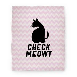Movie Anime Check Meowt Premium Fleece Sherpa Blanket Perfect And Unique Gifts For Family On Christmas