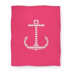 Movie Anime Chevron Anchor (Pink and White) Premium Fleece Sherpa Blanket Perfect Gifts For Family On Christmas