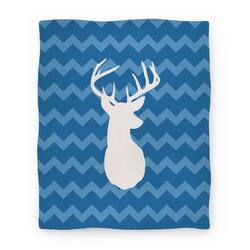 Movie Anime Chevron Stripe Deer Silhouette Premium Fleece Sherpa Blanket Perfect Gifts For Family On Christmas