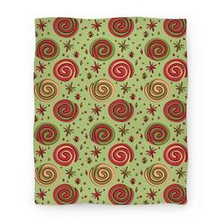 Movie Anime Christmas Pinwheel Cookies Premium Fleece Sherpa Blanket Perfect Gifts For Family On Christmas