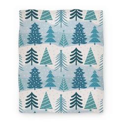 Movie Anime Christmas Tree Pattern Premium Fleece Sherpa Blanket Perfect Gifts For Family On Christmas