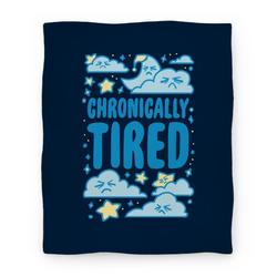 Movie Anime Chronically Tired Premium Fleece Sherpa Blanket Perfect And Unique Gifts For Family On Christmas