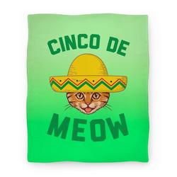 Movie Anime Cinco De Meow Premium Fleece Sherpa Blanket Perfect And Unique Gifts For Family On Christmas