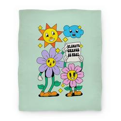 Movie Anime Climate Change Is Real Cartoon Premium Fleece Sherpa Blanket Perfect Gifts For Family On Christmas