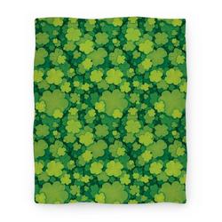Movie Anime Clover Patch Pattern Premium Fleece Sherpa Blanket Perfect And Unique Gifts For Family On Christmas