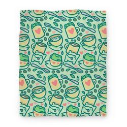 Movie Anime Coffee And Tea Frogs Premium Fleece Sherpa Blanket Perfect And Unique Gifts For Family On Christmas