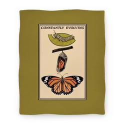 Movie Anime Constantly Evolving Monarch Butterfly Premium Fleece Sherpa Blanket Perfect Gifts For Family On Christmas