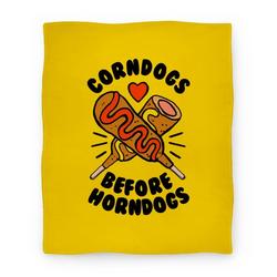 Movie Anime Corndogs Before Horndogs Premium Fleece Sherpa Blanket Perfect Gifts For Family On Christmas