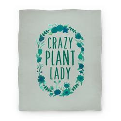Movie Anime Crazy Plant Lady Premium Fleece Sherpa Blanket Perfect And Unique Gifts For Family On Christmas