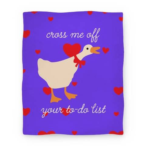 Movie Anime Cross Me Off Your To-Do List Goose Premium Fleece Sherpa Blanket Perfect Gifts For Family On Christmas