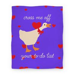 Movie Anime Cross Me Off Your To-Do List Goose Premium Fleece Sherpa Blanket Perfect Gifts For Family On Christmas