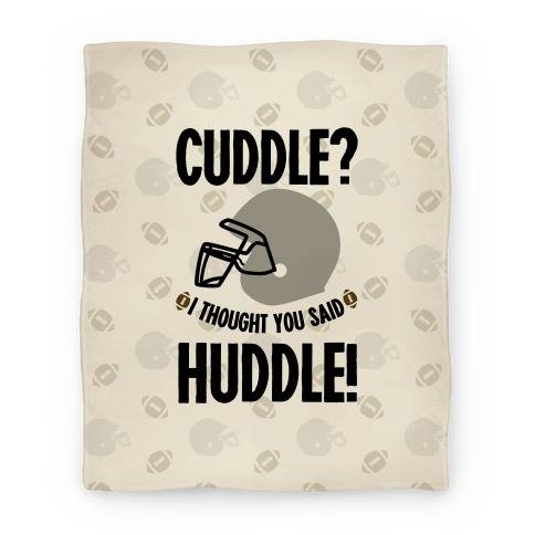Movie Anime Cuddle?! I Thought you said Huddle! Premium Fleece Sherpa Blanket Perfect Gifts For Family On Christmas