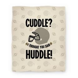 Movie Anime Cuddle?! I Thought you said Huddle! Premium Fleece Sherpa Blanket Perfect Gifts For Family On Christmas
