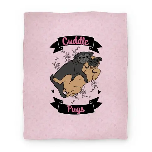 Movie Anime Cuddle Pugs Premium Fleece Sherpa Blanket Perfect And Unique Gifts For Family On Christmas