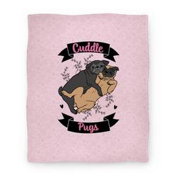 Movie Anime Cuddle Pugs Premium Fleece Sherpa Blanket Perfect And Unique Gifts For Family On Christmas