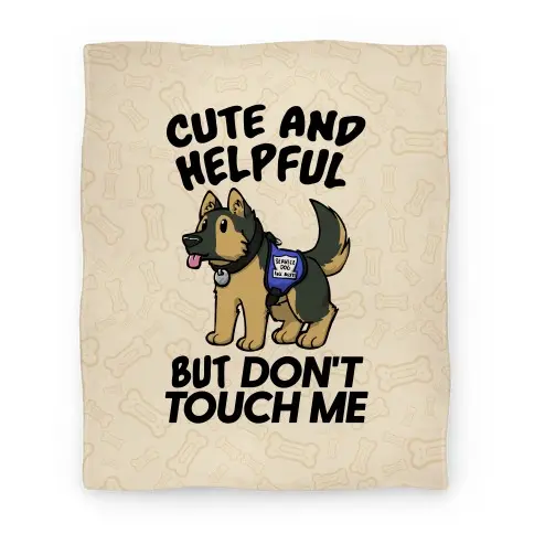 Movie Anime Cute And Helpful But Don't Touch Me Premium Fleece Sherpa Blanket Perfect Gifts For Family On Christmas