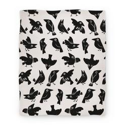 Movie Anime Cute Crow Pattern Premium Fleece Sherpa Blanket Perfect And Unique Gifts For Family On Christmas