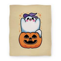 Movie Anime Cute Halloween Ghost Premium Fleece Sherpa Blanket Perfect And Unique Gifts For Family On Christmas