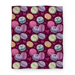 Movie Anime Cute Macarons Pattern Premium Fleece Sherpa Blanket Perfect And Unique Gifts For Family On Christmas