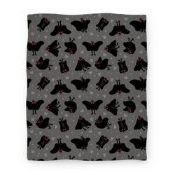 Movie Anime Cute Mothman Pattern Premium Fleece Sherpa Blanket Perfect And Unique Gifts For Family On Christmas