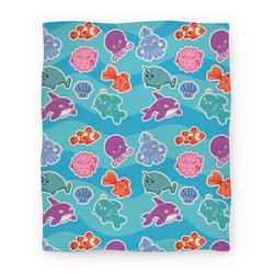 Movie Anime Cute Sea Creatures Premium Fleece Sherpa Blanket Perfect And Unique Gifts For Family On Christmas