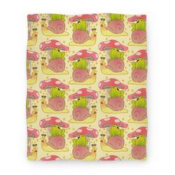 Movie Anime Cute Snail & Frog Premium Fleece Sherpa Blanket Perfect And Unique Gifts For Family On Christmas