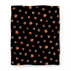 Movie Anime D&D Dice Set Pattern Premium Fleece Sherpa Blanket Perfect And Unique Gifts For Family On Christmas