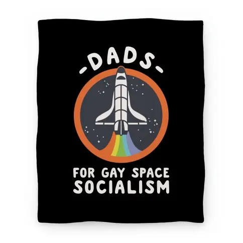 Movie Anime Dads For Gay Space Socialism Premium Fleece Sherpa Blanket Perfect Gifts For Family On Christmas