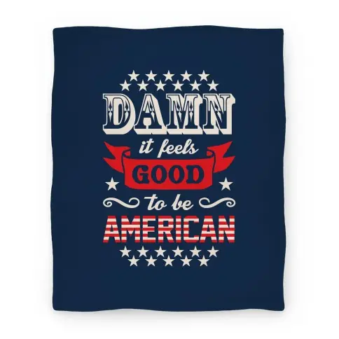Movie Anime Damn It Feels Good To Be American Premium Fleece Sherpa Blanket Perfect Gifts For Family On Christmas