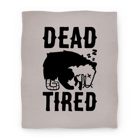 Movie Anime Dead Tired Possum Parody Premium Fleece Sherpa Blanket Perfect Gifts For Family On Christmas