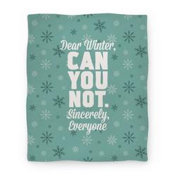 Movie Anime Dear Winter Premium Fleece Sherpa Blanket Perfect And Unique Gifts For Family On Christmas