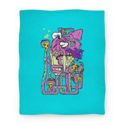 Movie Anime Deep Sea Pizza Party Premium Fleece Sherpa Blanket Perfect And Unique Gifts For Family On Christmas