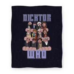 Movie Anime Dicktor Who Premium Fleece Sherpa Blanket Perfect And Unique Gifts For Family On Christmas