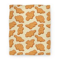 Movie Anime Dino Nuggies Pattern Premium Fleece Sherpa Blanket Perfect And Unique Gifts For Family On Christmas