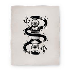 Movie Anime Diver Chopped and Reflected Premium Fleece Sherpa Blanket Perfect Gifts For Family On Christmas