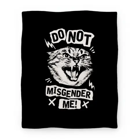 Movie Anime Do Not Misgender Me Premium Fleece Sherpa Blanket Perfect And Unique Gifts For Family On Christmas