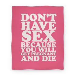 Movie Anime Don't Have Sex Premium Fleece Sherpa Blanket Perfect And Unique Gifts For Family On Christmas