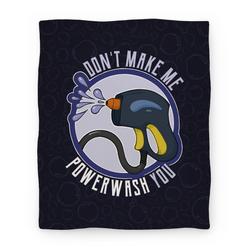 Movie Anime Don't Make Me Powerwash You Premium Fleece Sherpa Blanket Perfect Gifts For Family On Christmas