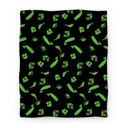 Movie Anime Don't Panic Premium Fleece Sherpa Blanket Perfect And Unique Gifts For Family On Christmas